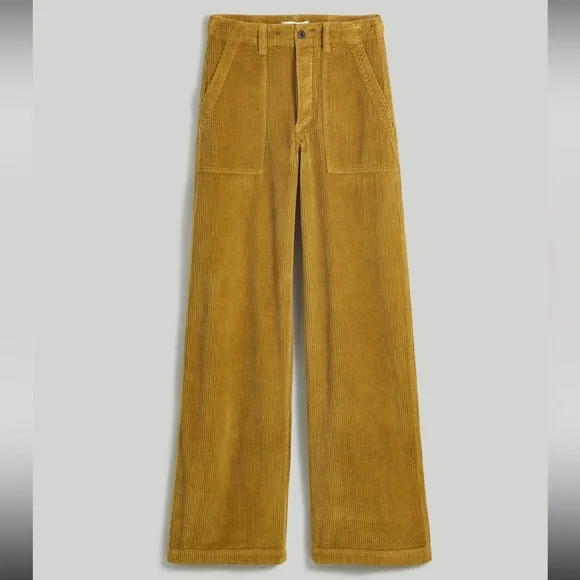 Madewell Griff Superwide-Leg Fatigue Cargo Pants in Garment-Dyed Corduroy - Picture 6 of 12